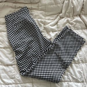 Cat Patterned Betabrand Dress Pant Yoga Pants